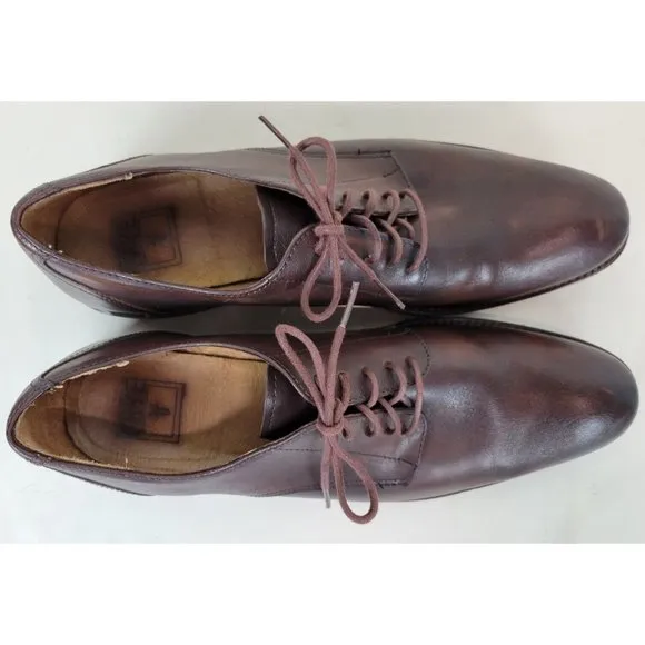 Frye Brown Leather Oxford Dress Shoes 11 D