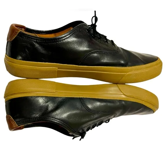 FRYE Ludlow Bal Oxford Sneakers Mens Size 10 Black Leather Shoes,
