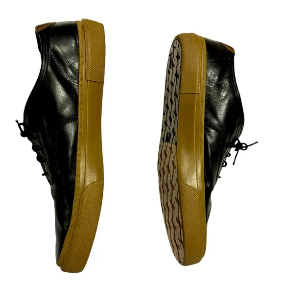 FRYE Ludlow Bal Oxford Sneakers Mens Size 10 Black Leather Shoes,