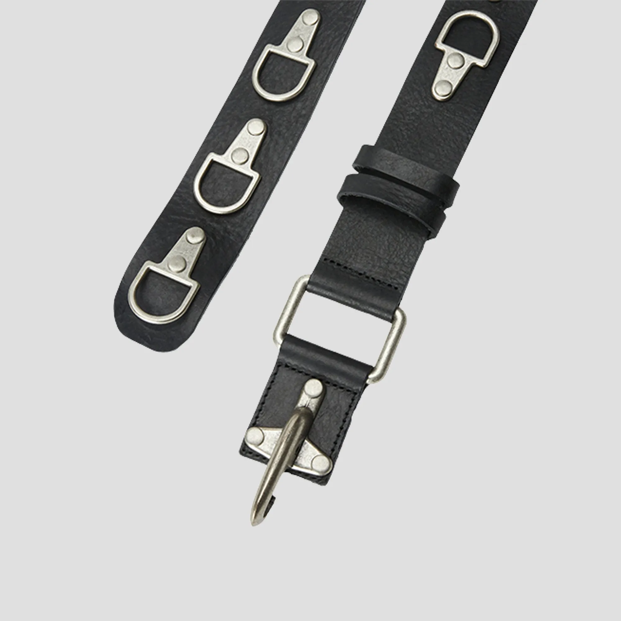 FULL METAL LEATHER BELT