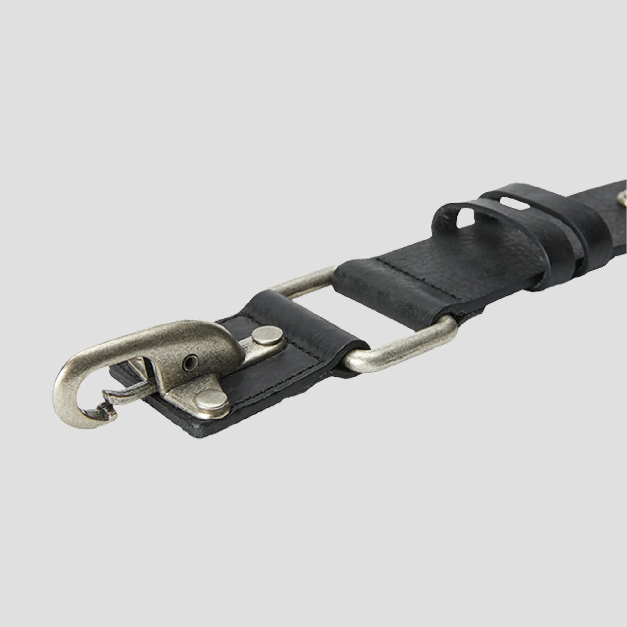 FULL METAL LEATHER BELT
