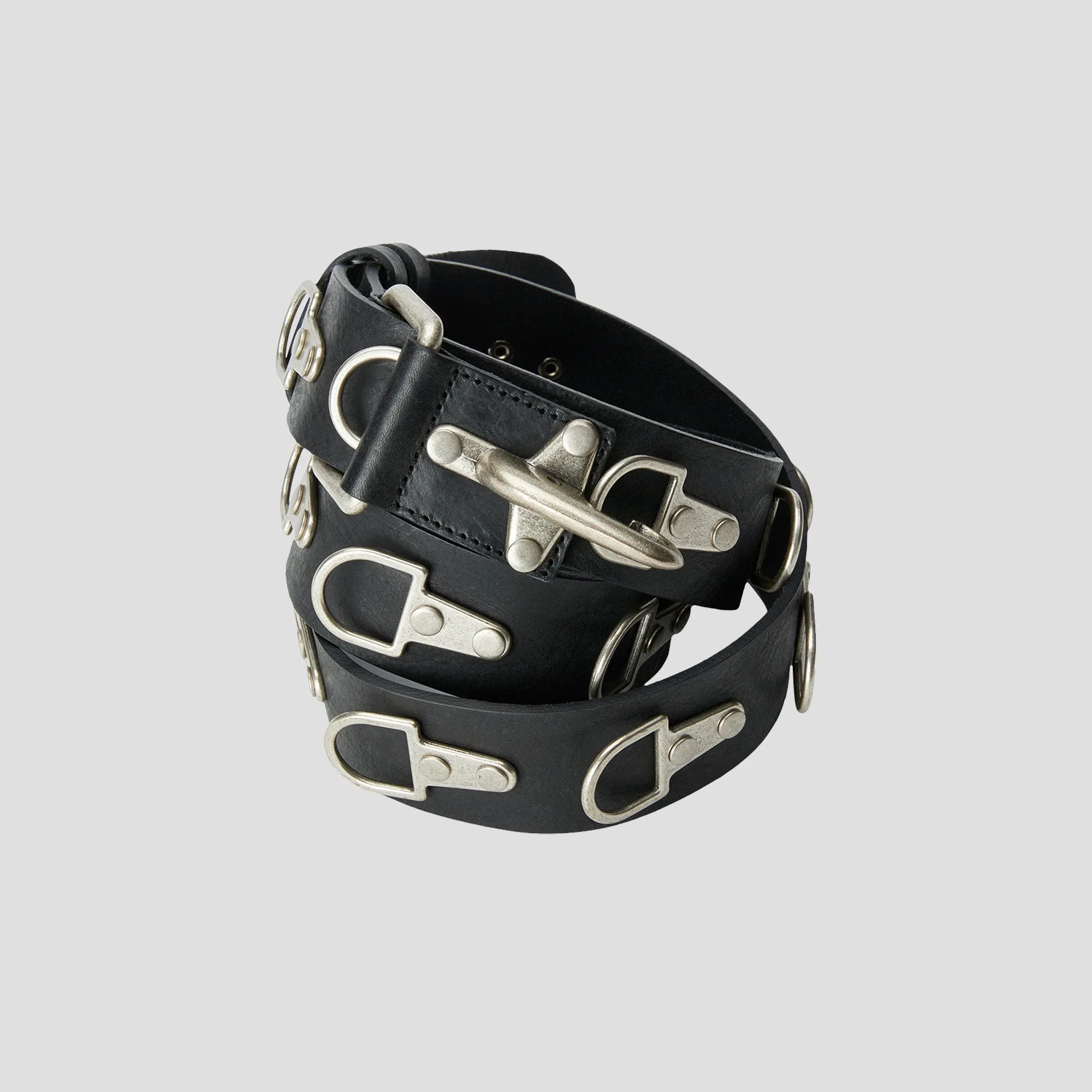 FULL METAL LEATHER BELT