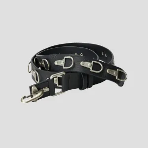 FULL METAL LEATHER BELT