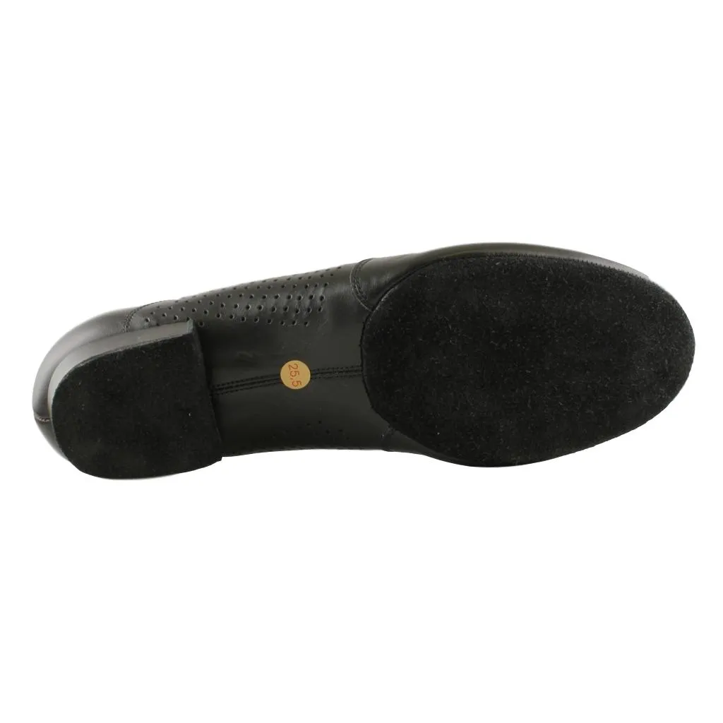 Galex 1109 Oxford Flexi M, Black Leather, Men's Smooth Dance Shoes