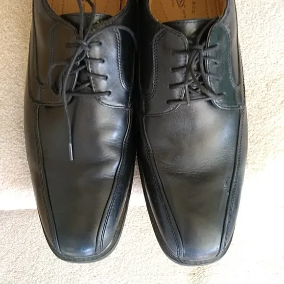 G.H. Bass &amp; Co. Gordon Leather Oxford Lace Up Shoes 13W Black