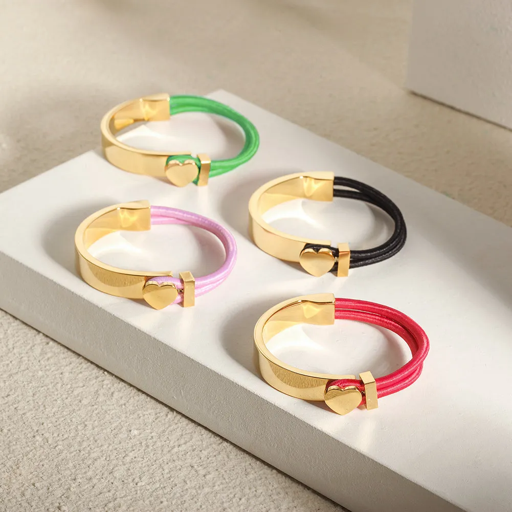 Half Hook Heart Bracelet