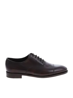 Hand-Sewn Calf Leather Oxford Shoes