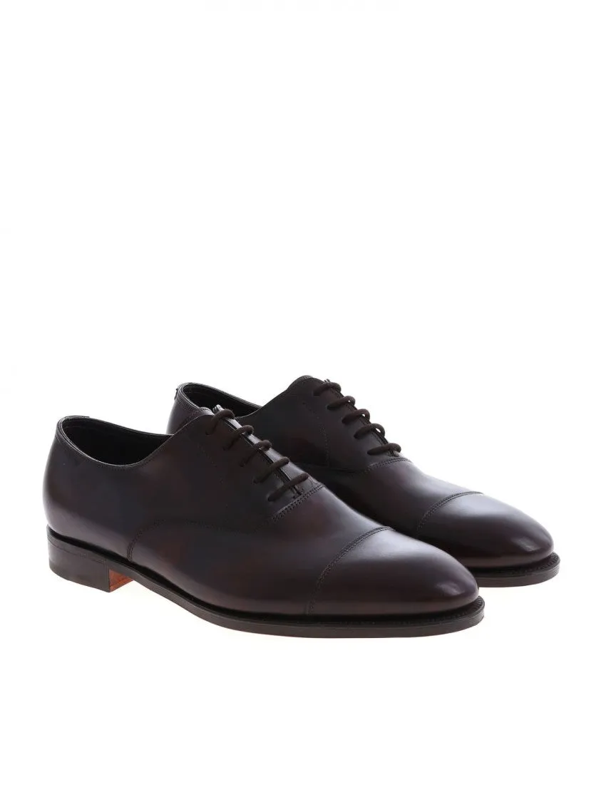 Hand-Sewn Calf Leather Oxford Shoes