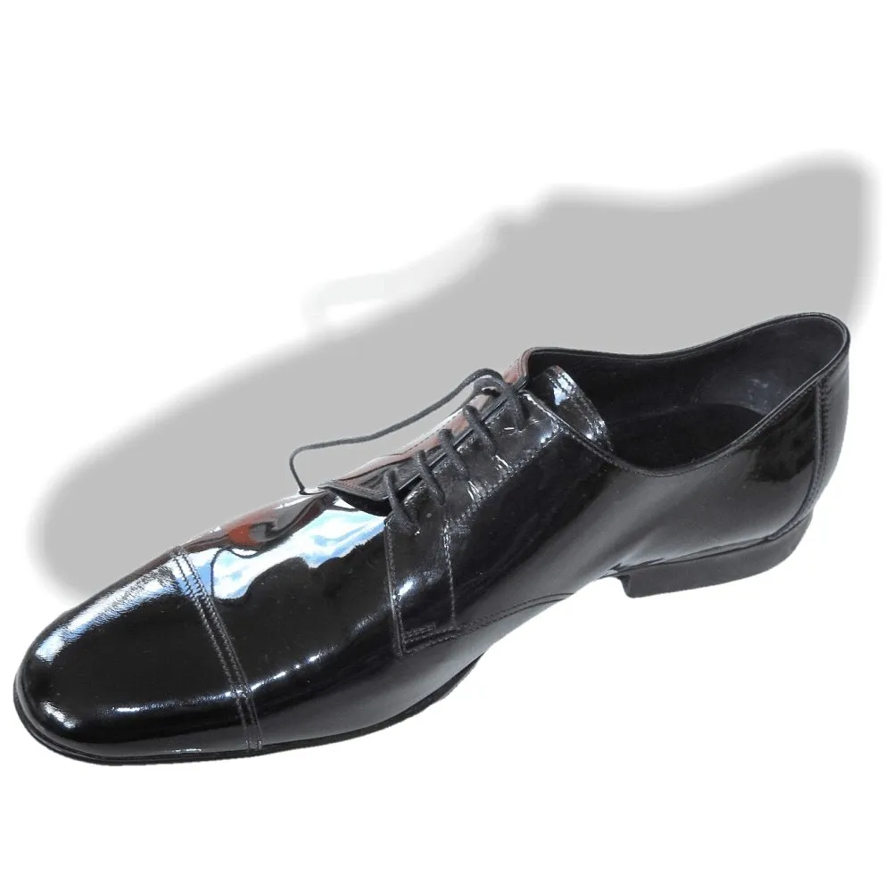 Hermes Black Patent Leather Coktail Party Wedding Men Shoes NIB!