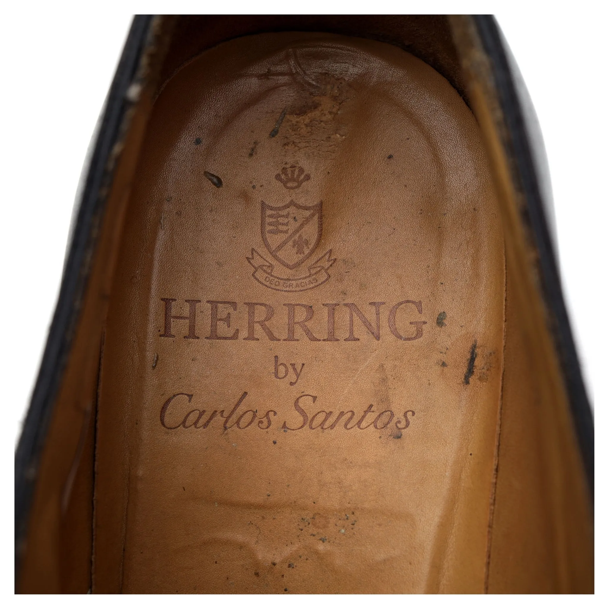 Herring '8491' Black Leather Double Monk Strap UK 8.5 E