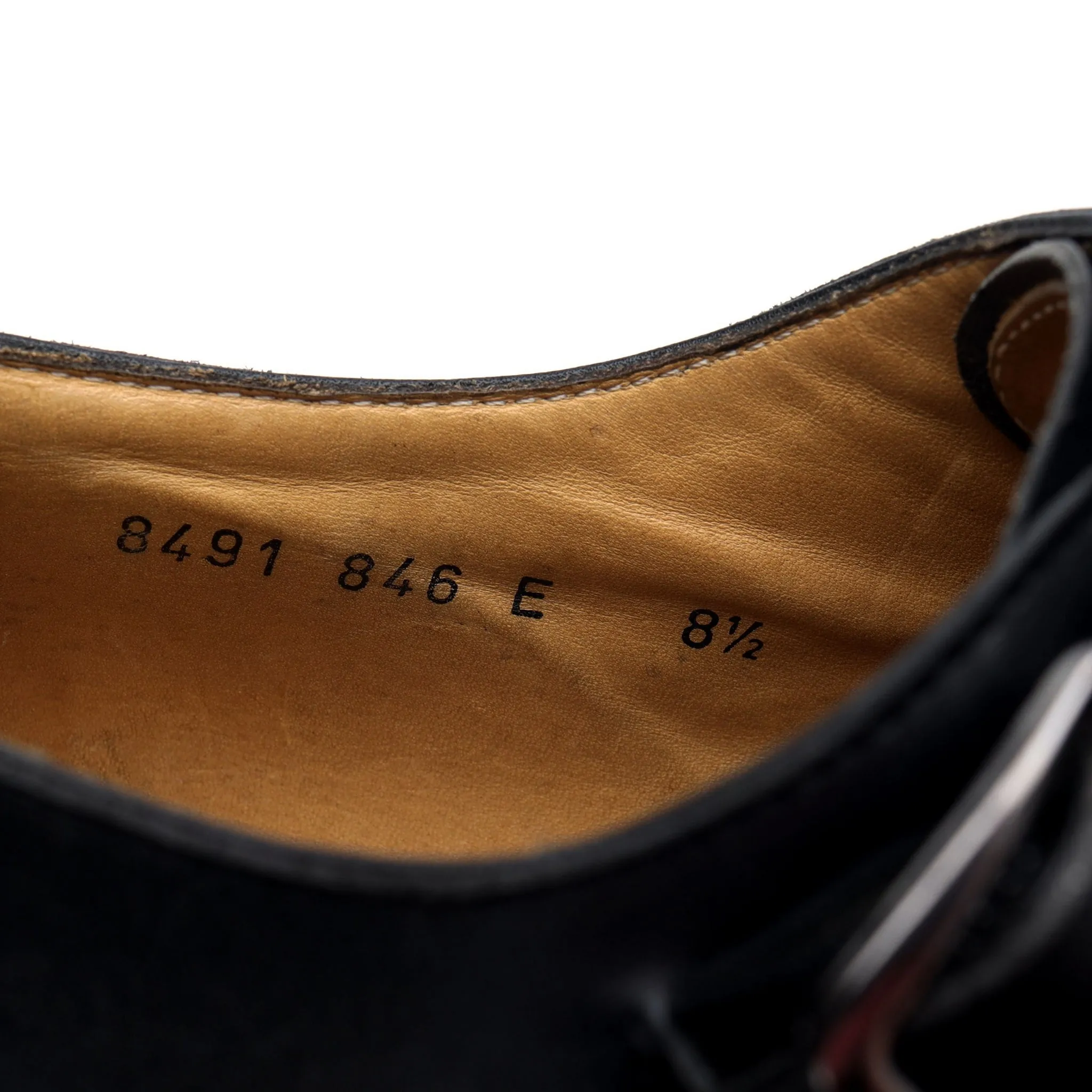 Herring '8491' Black Leather Double Monk Strap UK 8.5 E