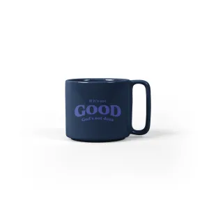 He's Not Done Mug in Oxford Blue