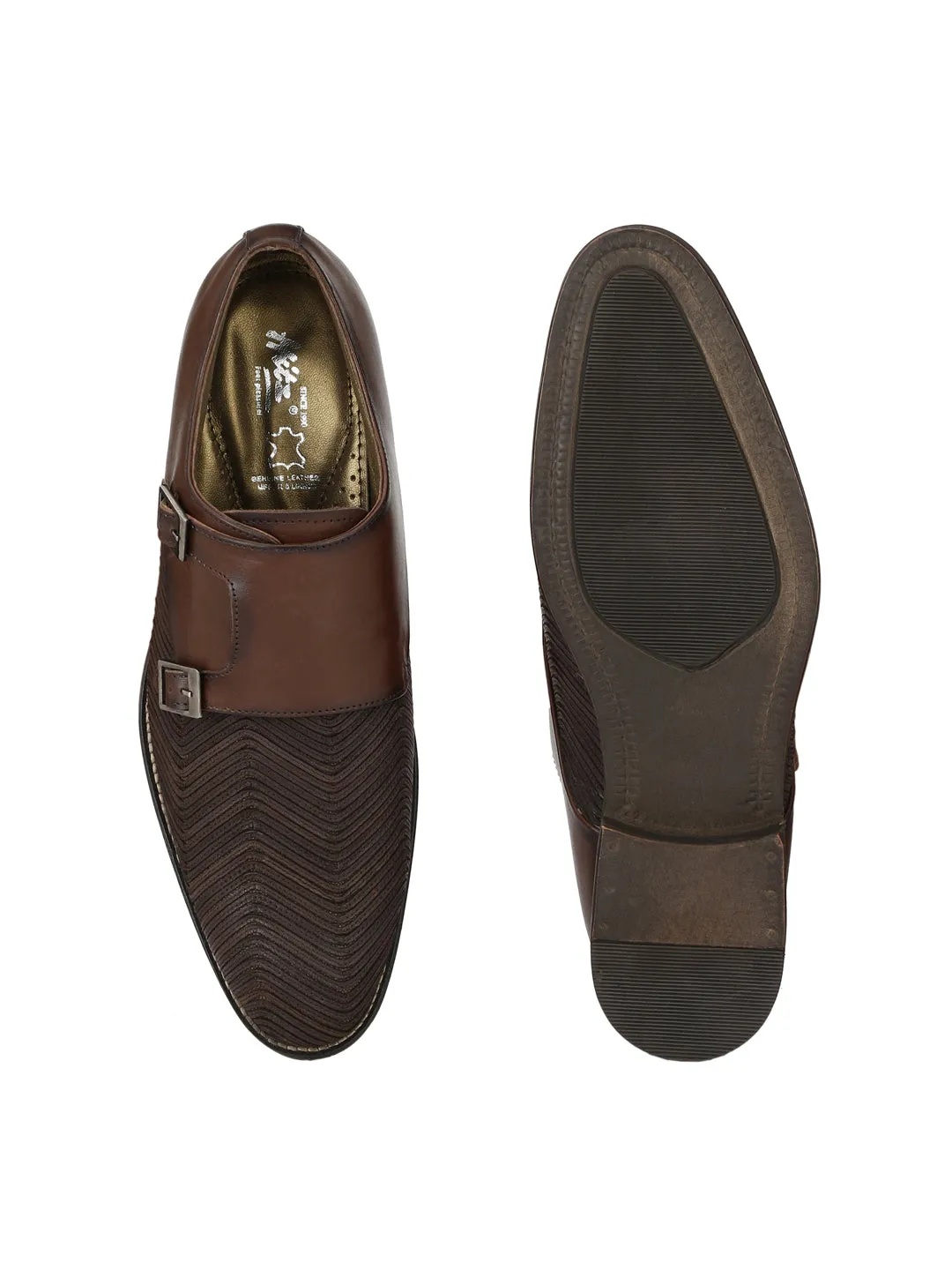 Hitz Brown Double monk Luxure Shoes