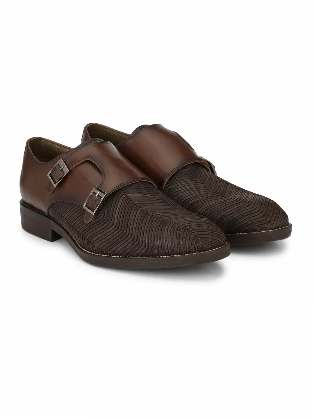 Hitz Brown Double monk Luxure Shoes