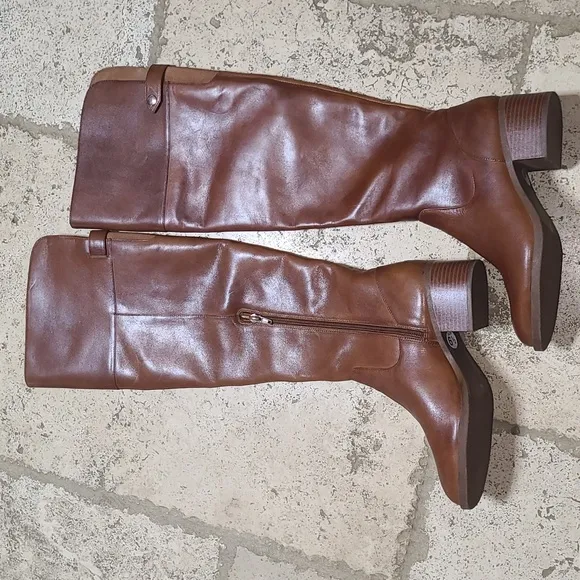 INC Karmenn Over The Knee Boots In Cognac Brown Size 6.5
