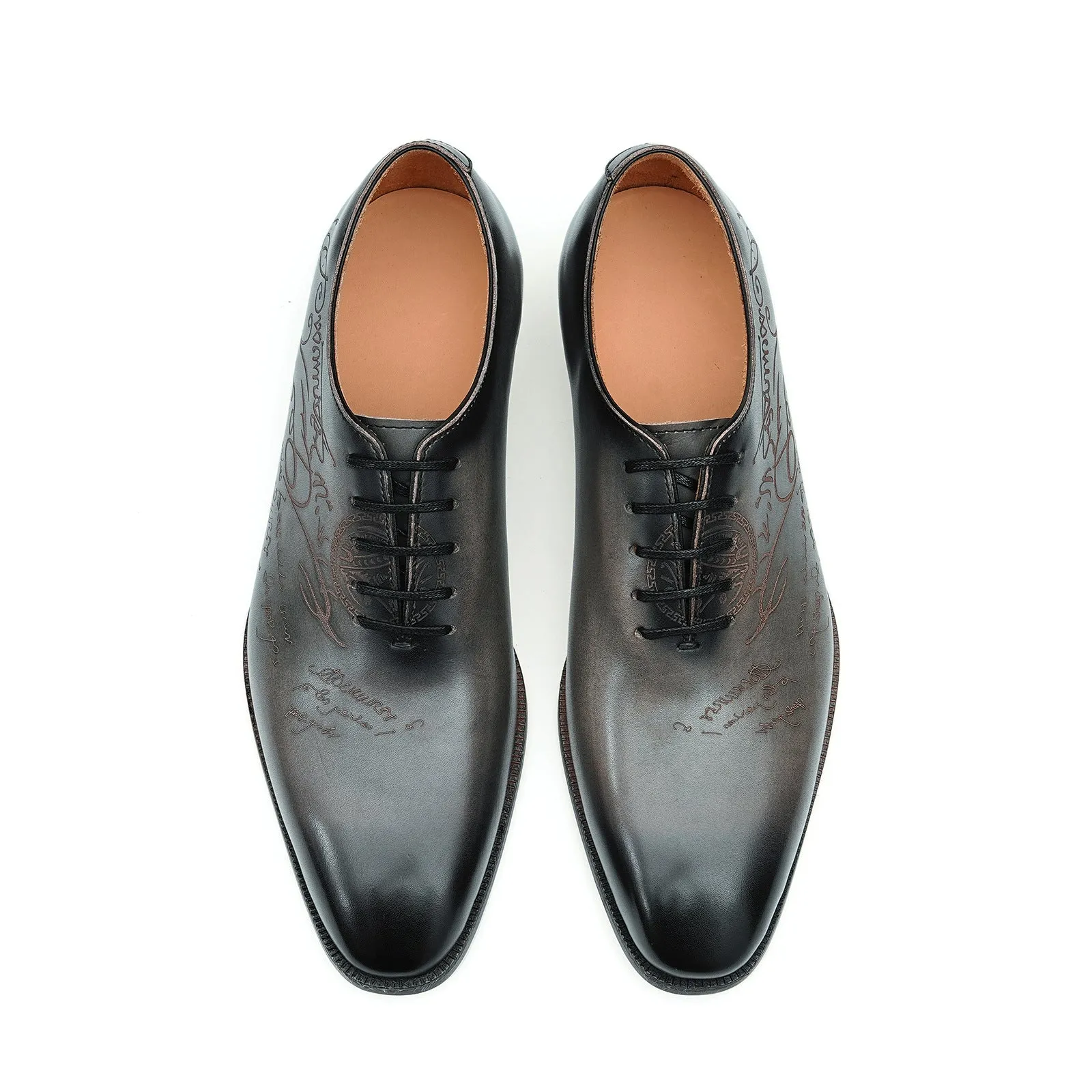 Italian Carved Leather Shoes Men's Genuine Leather England Style Business Formal Wear Pointed Cowhide Inner Handmade Oxford Shoes Oxford68883