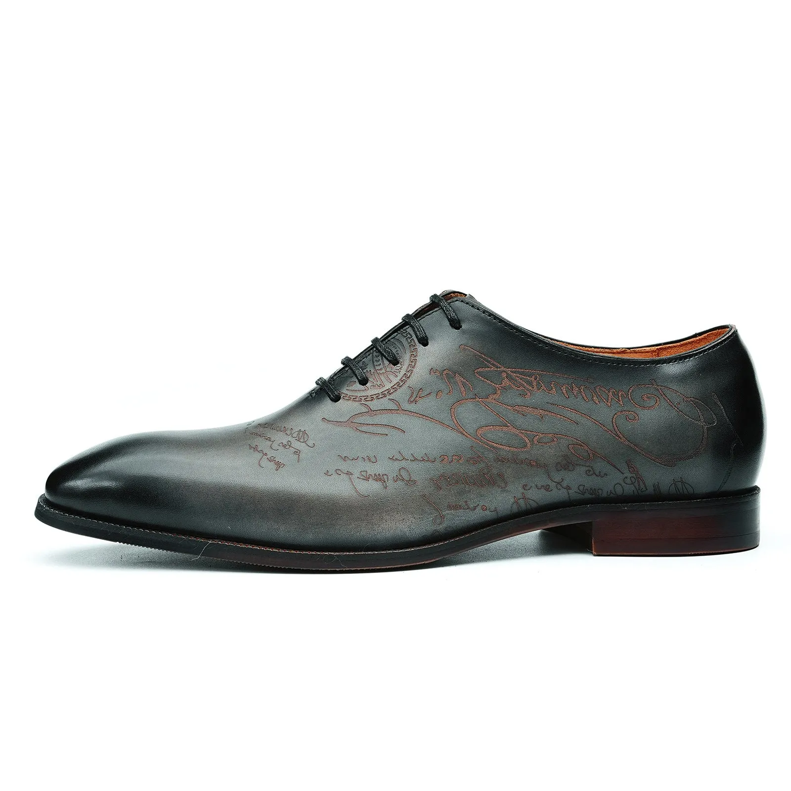 Italian Carved Leather Shoes Men's Genuine Leather England Style Business Formal Wear Pointed Cowhide Inner Handmade Oxford Shoes Oxford68883