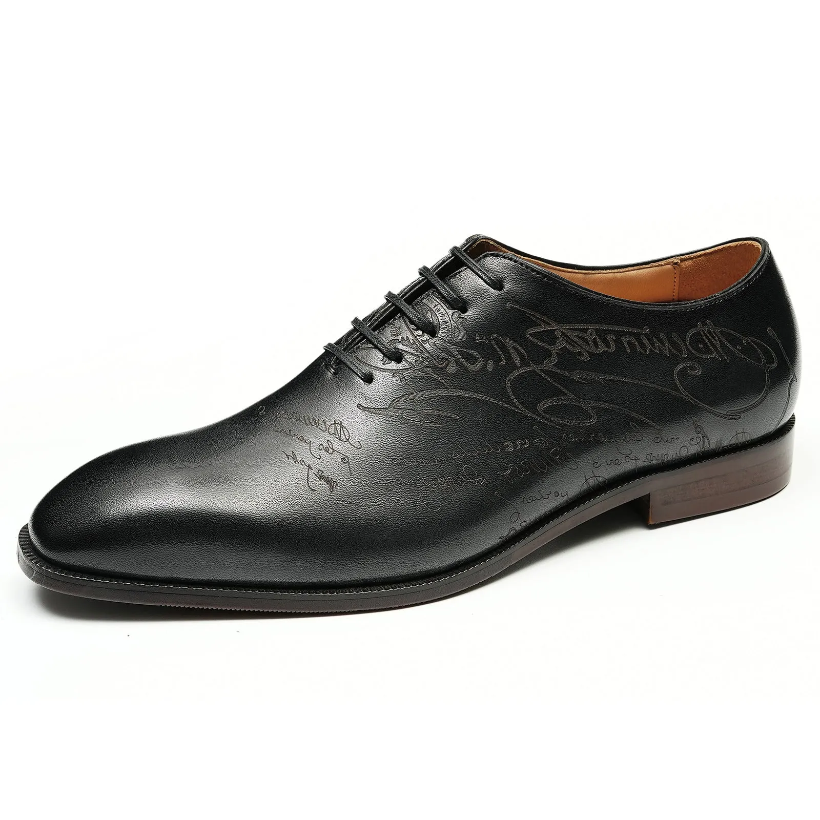 Italian Carved Leather Shoes Men's Genuine Leather England Style Business Formal Wear Pointed Cowhide Inner Handmade Oxford Shoes Oxford68883