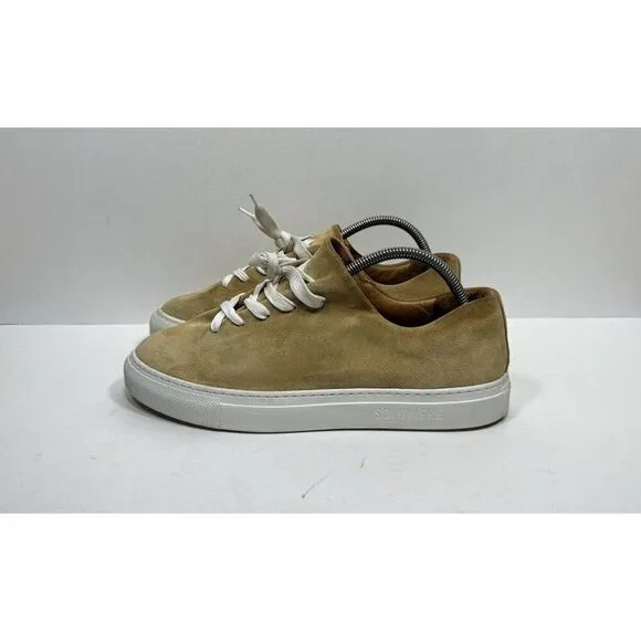 Jacques Soloviere Herve Beige Suede Men’s Size 8 / 41 Athletic Shoes Sneakers