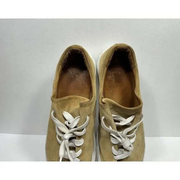 Jacques Soloviere Herve Beige Suede Men’s Size 8 / 41 Athletic Shoes Sneakers