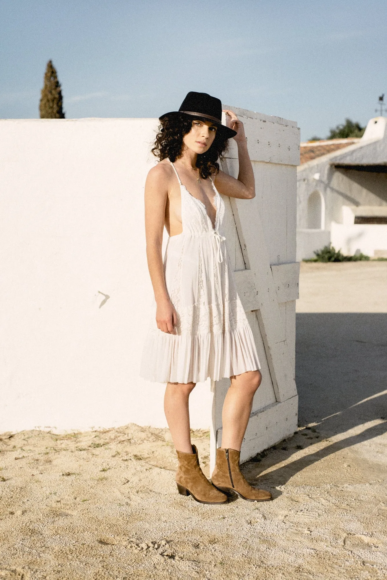JANET 92035<br>Texan boots in suede