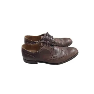 John Varvatos Star USA Men's Brown Handmade Wingtip Oxford Shoes Size 9M