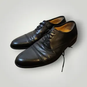 Johnston &amp; Murphy Black Leather Lace Up Dress Shoes style 15-0595 10M