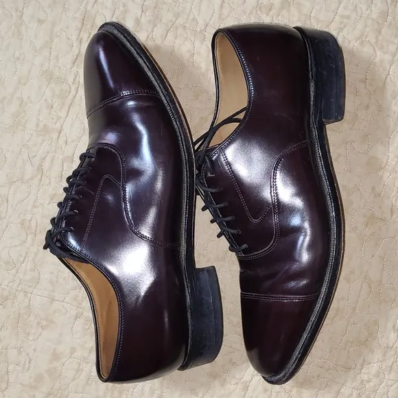 JOHNSTON &amp; MURPHY Melton Dress Oxford Cap Toe Shoes Size 8.5 D