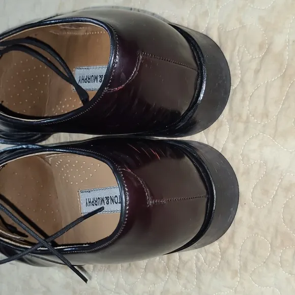 JOHNSTON &amp; MURPHY Melton Dress Oxford Cap Toe Shoes Size 8.5 D