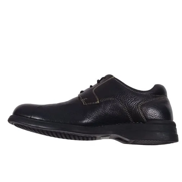 Johnston &amp; Murphy Men’s Shuler Bicycle Full-Grain Black Leather Shoes Size 8.5M