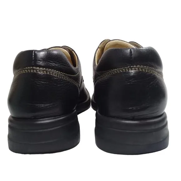 Johnston &amp; Murphy Men’s Shuler Bicycle Full-Grain Black Leather Shoes Size 8.5M