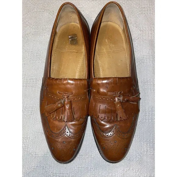 Johnston &amp; Murphy Optima Men’s Dress Shoes Size 10.5 D Brown Leather Business