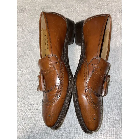 Johnston &amp; Murphy Optima Men’s Dress Shoes Size 10.5 D Brown Leather Business