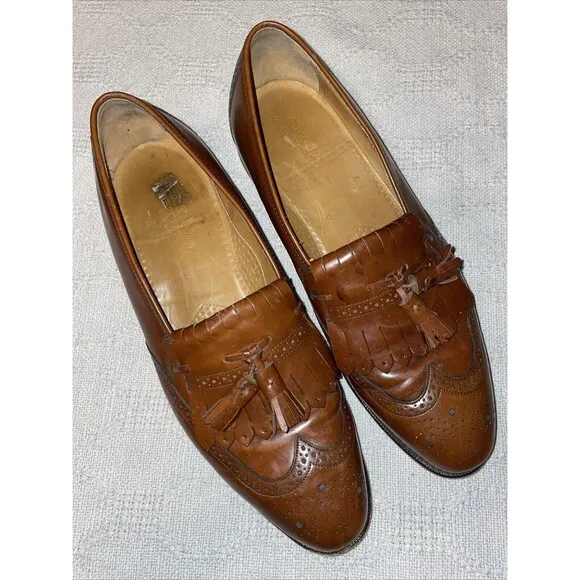 Johnston &amp; Murphy Optima Men’s Dress Shoes Size 10.5 D Brown Leather Business