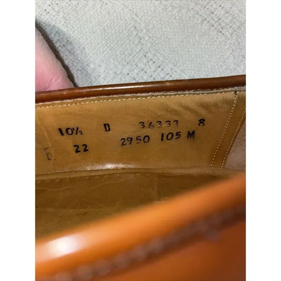 Johnston &amp; Murphy Optima Men’s Dress Shoes Size 10.5 D Brown Leather Business
