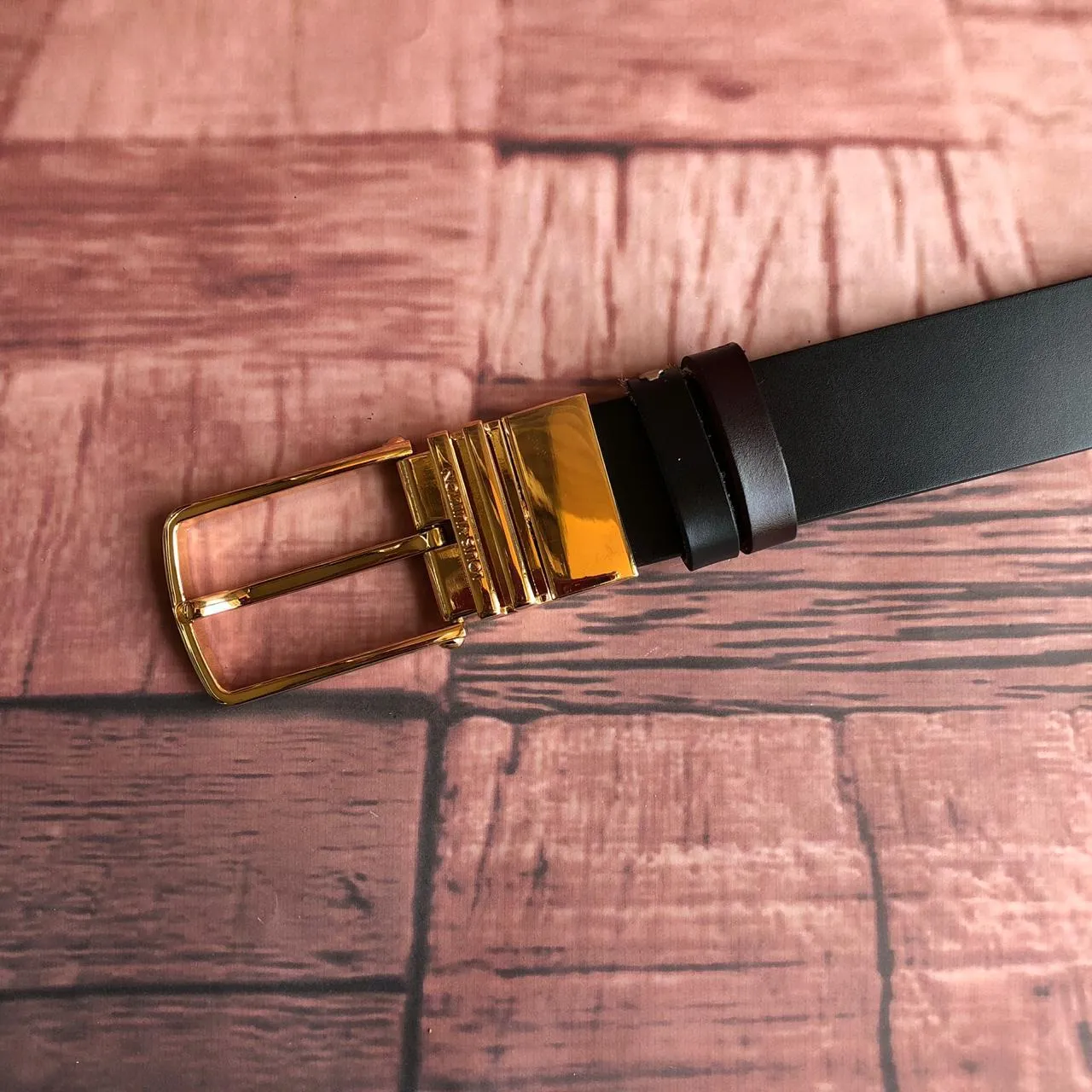 JonasParamount Golden Black and Brown Reversible Mens Leather Belts
