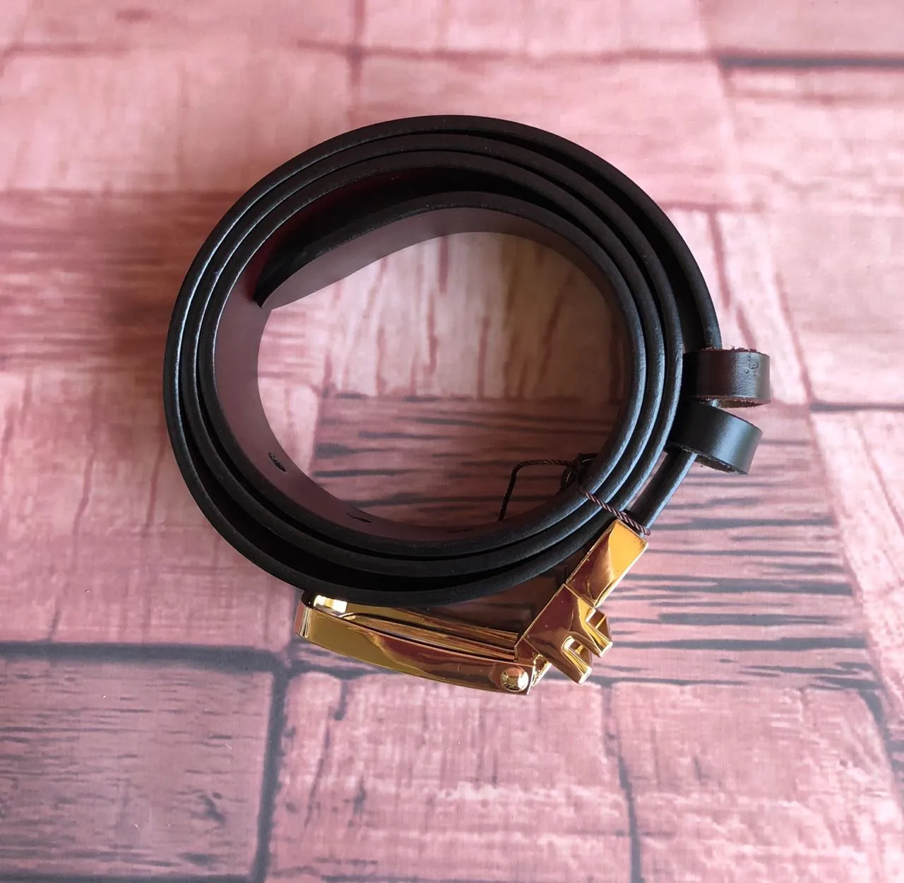 JonasParamount Golden Black and Brown Reversible Mens Leather Belts