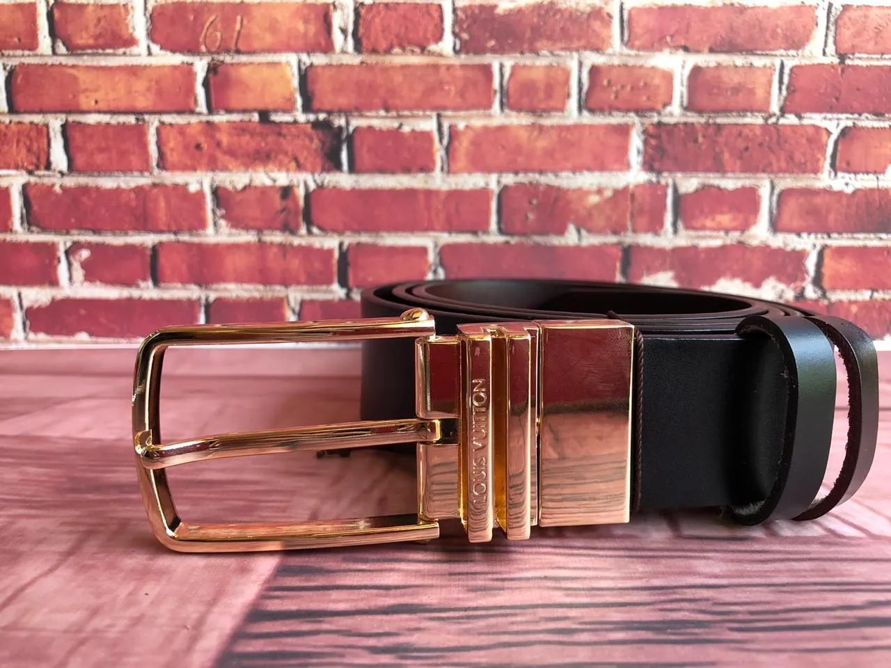 JonasParamount Golden Black and Brown Reversible Mens Leather Belts