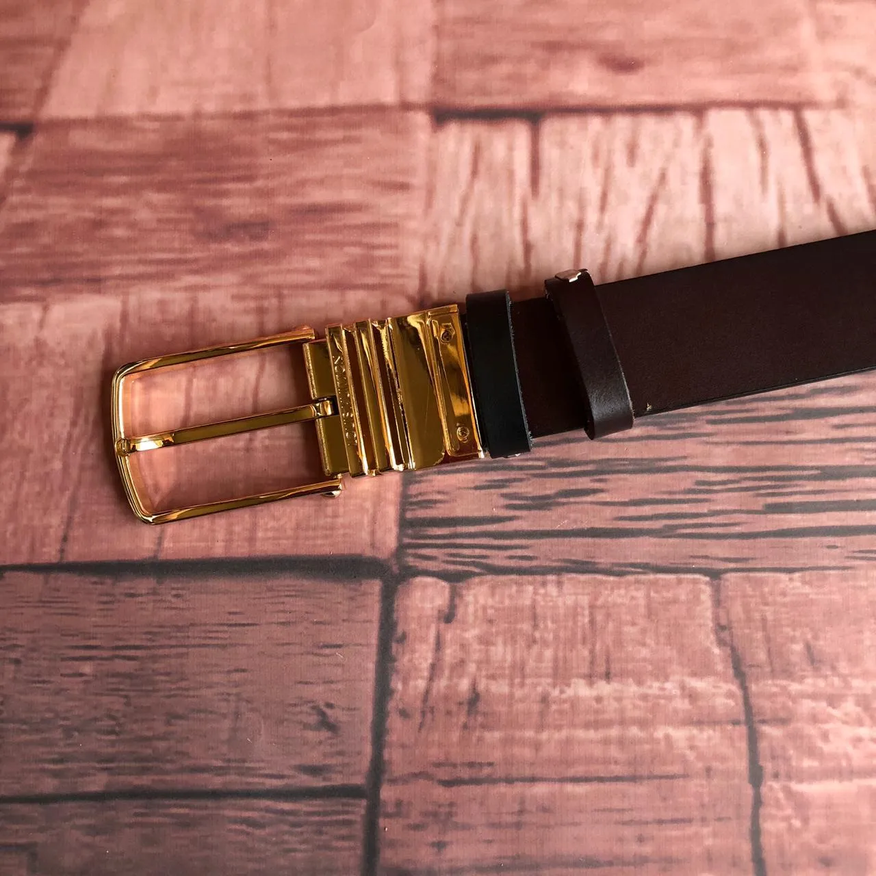 JonasParamount Golden Black and Brown Reversible Mens Leather Belts