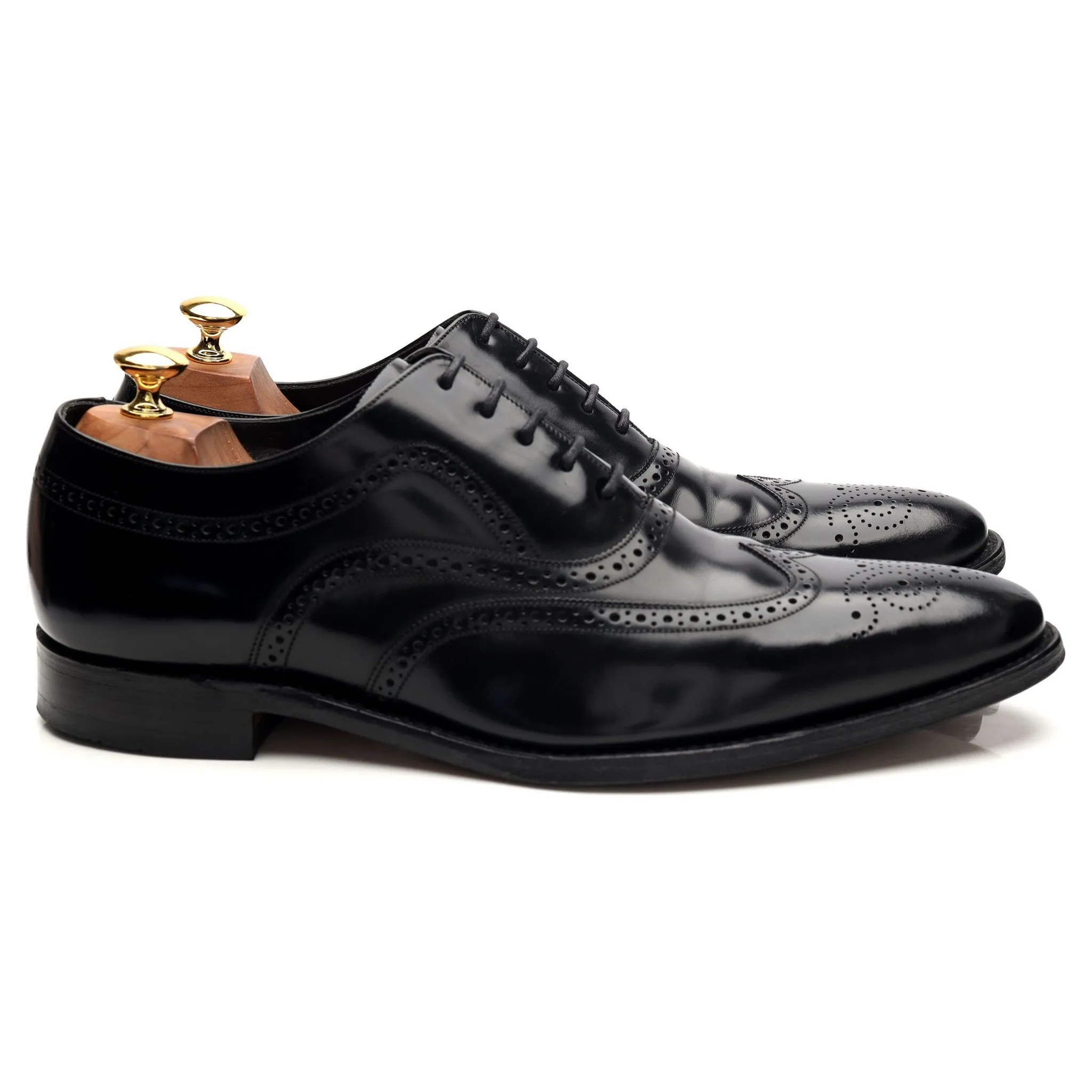 'Jones' Black Leather Oxford Brogue UK 10 F