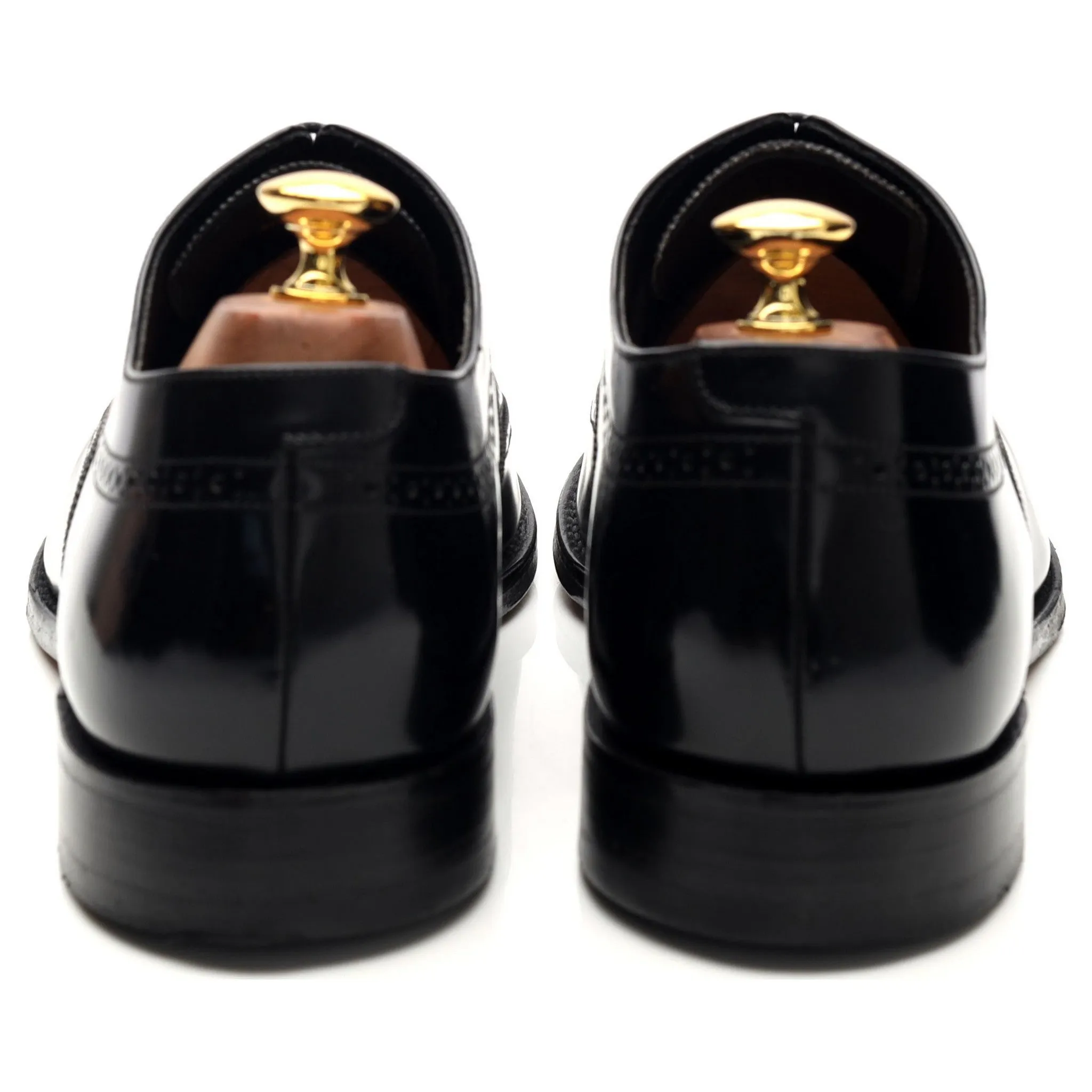 'Jones' Black Leather Oxford Brogue UK 10 F