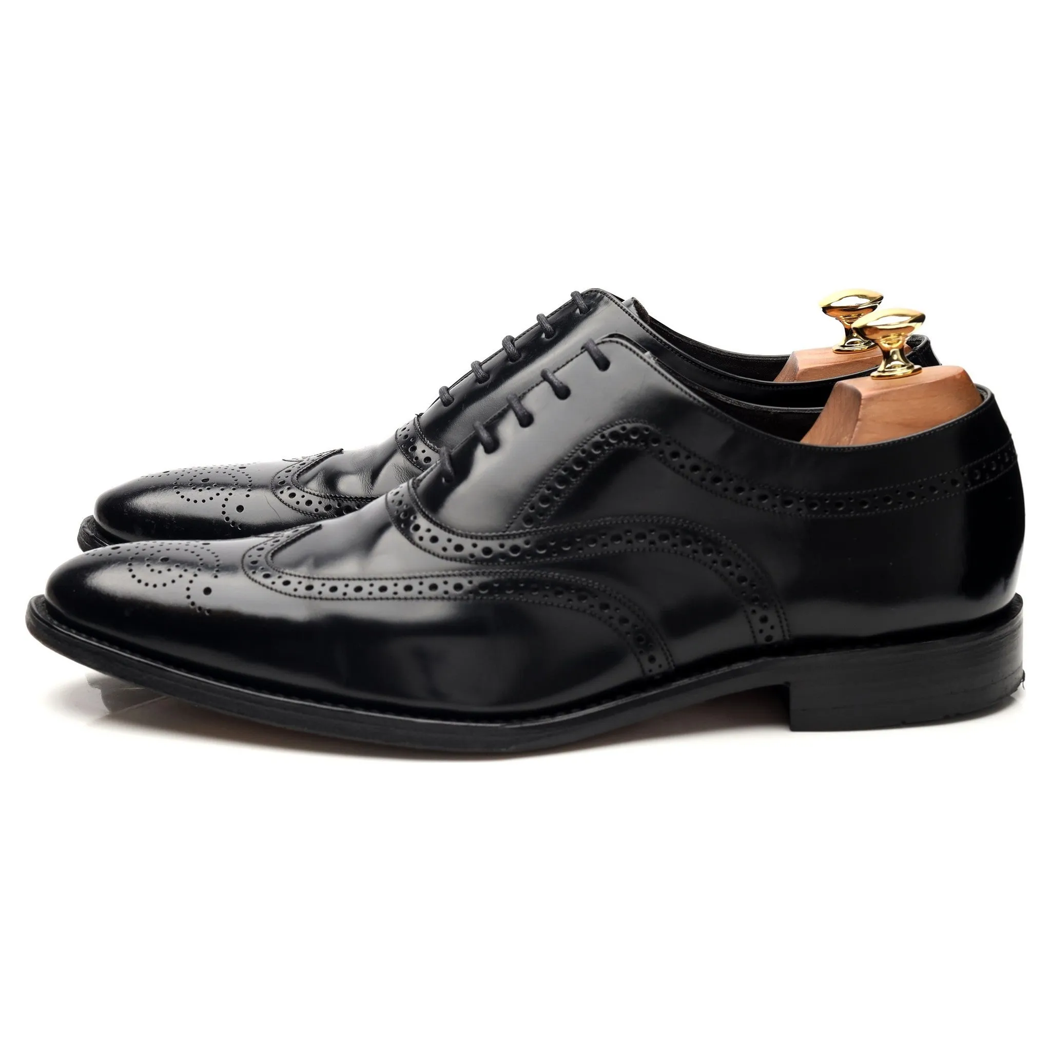 'Jones' Black Leather Oxford Brogue UK 10 F