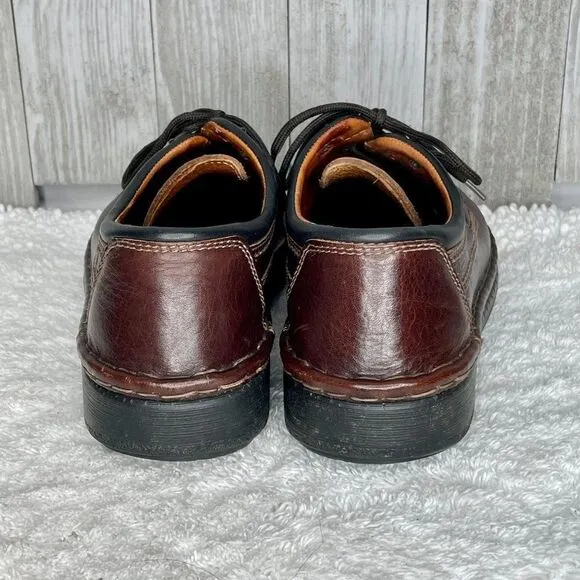 Josef Seibel Men's Brown Leather Shoes Size 41 / US 8