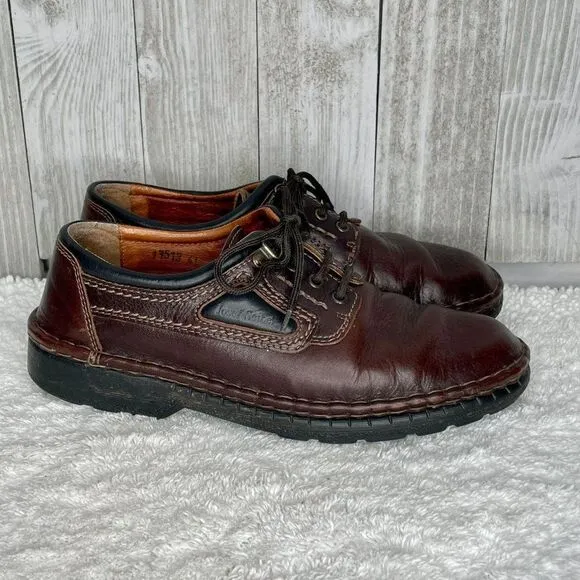 Josef Seibel Men's Brown Leather Shoes Size 41 / US 8