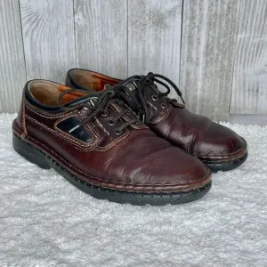 Josef Seibel Men's Brown Leather Shoes Size 41 / US 8