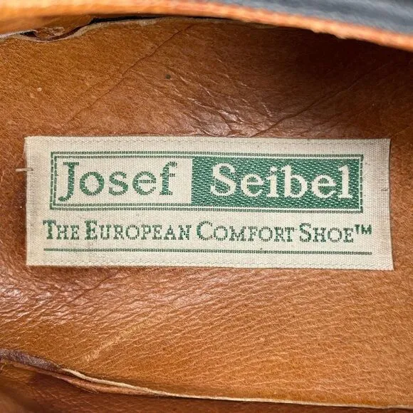 Josef Seibel Men's Brown Leather Shoes Size 41 / US 8