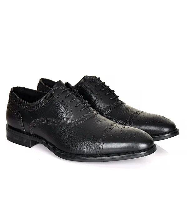 Kenneth Cole Brogues Oxford Lace-up Shoe-Black