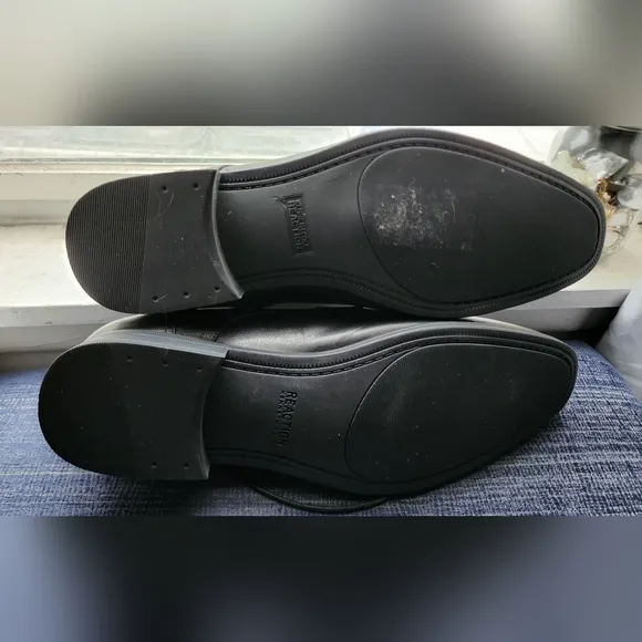 Kenneth Cole Reaction In A Min-ute 12M Black Leather Oxfords Dress Shoes Men's