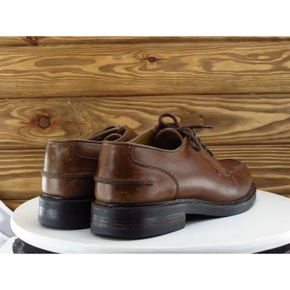 Kenneth Cole Sz 10 Derby Oxfords‎ Brown Leather Men Lace Up New York Medium