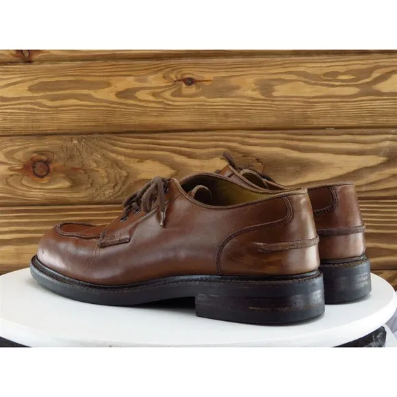 Kenneth Cole Sz 10 Derby Oxfords‎ Brown Leather Men Lace Up New York Medium